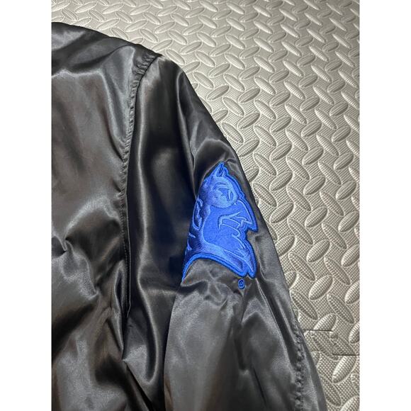 Duke University basketball Destroyer Jacket Satin Black Blue Devils Varsity XXL - Picture 3 of 10